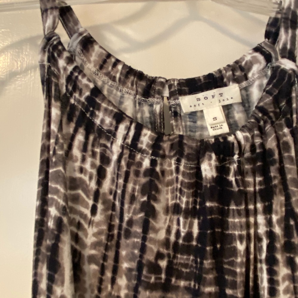 Soft Joie Belted Halter-Style Sundress - S